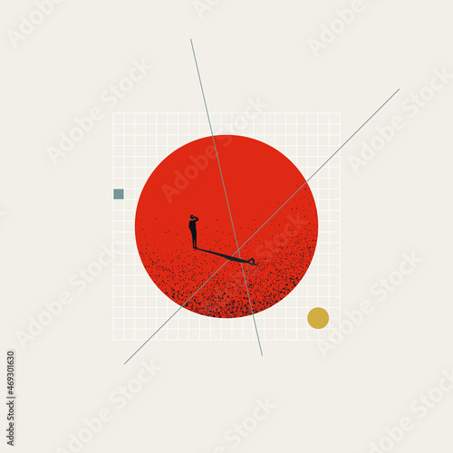 Business analysis abstract vector concept. Symbol of strategy, planning, research, data. Minimal design illustration.