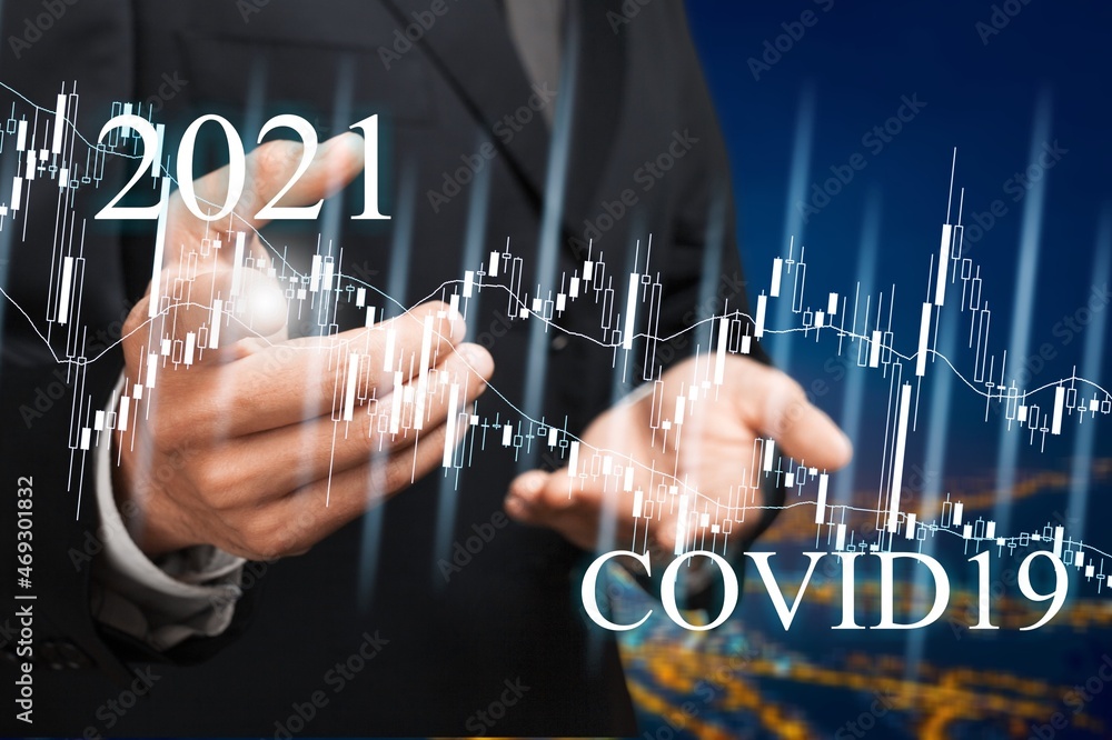 global economy concept after the fall due to the covid 19 coronavirus ...