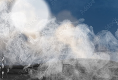 Scary horror background with smoke, halloween theme