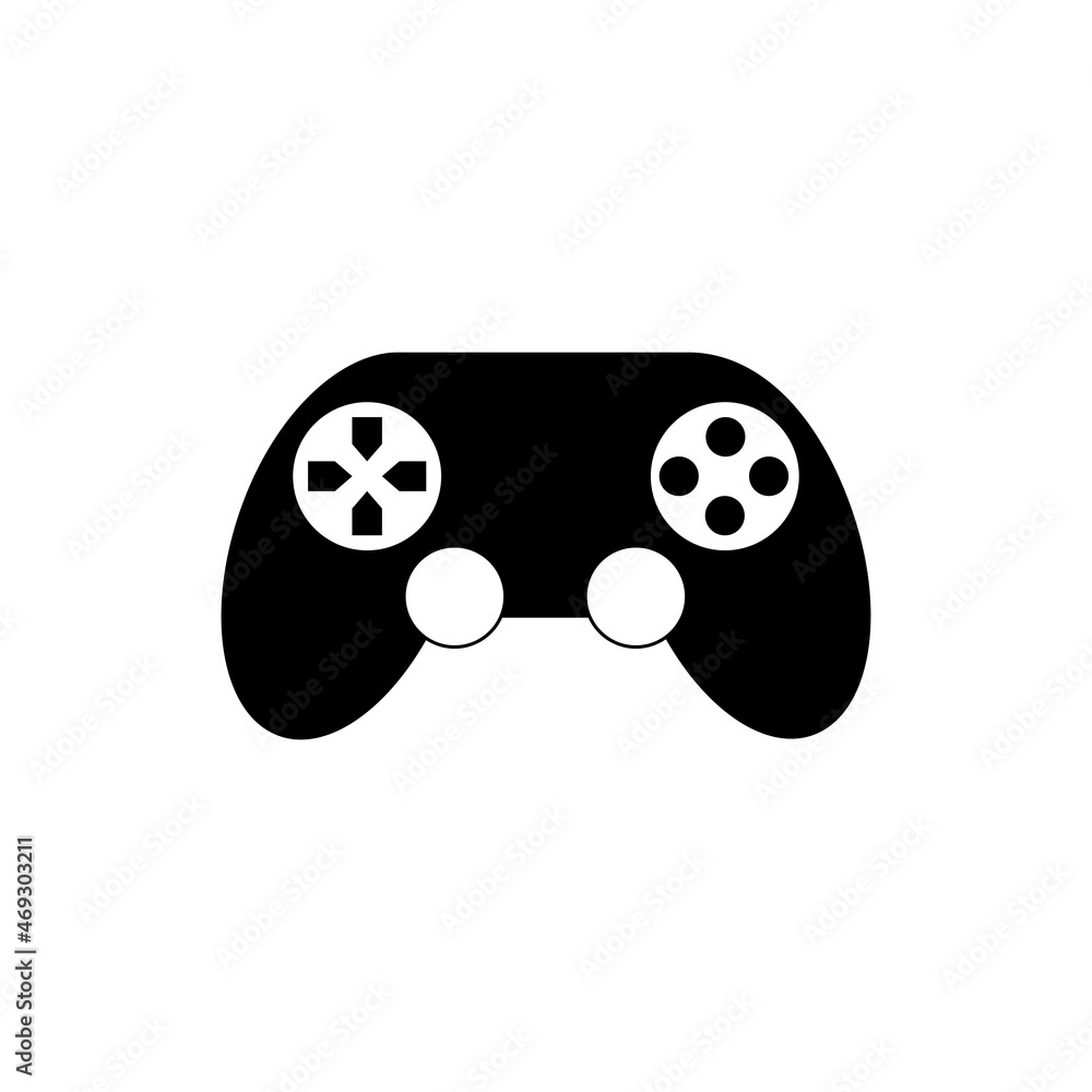 Gamepad vector icon on white background. Flat gamepad icon for game ...