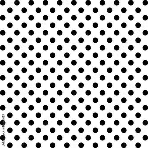 Seamless polka dot pattern in classic style. Abstract geometric shape. Abstract geometric ornament. Template design.