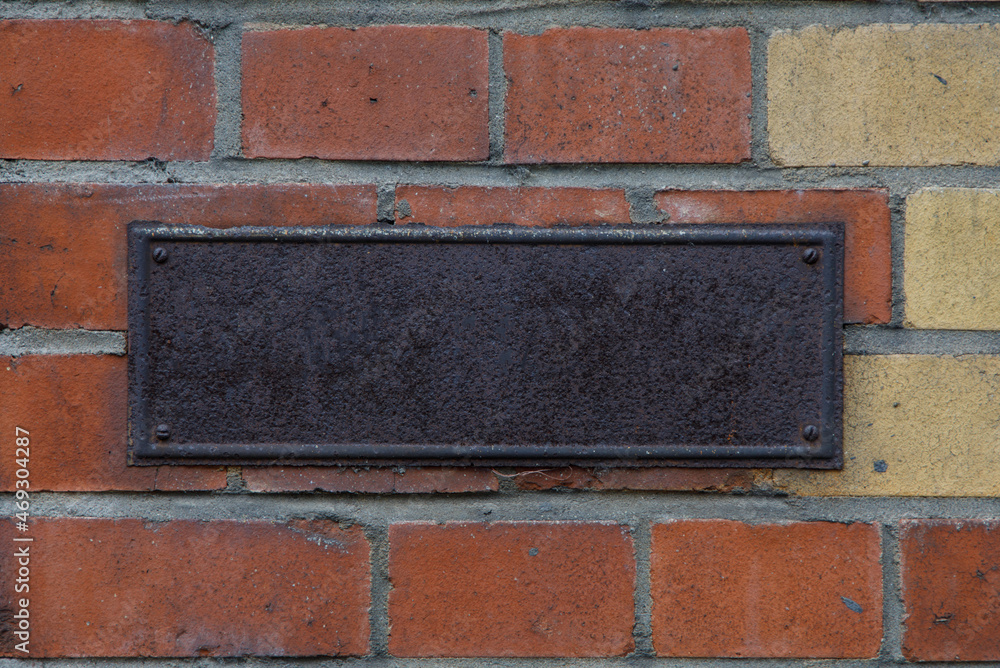 custom made wallpaper toronto digitalOld brick wall with empty metal desk background