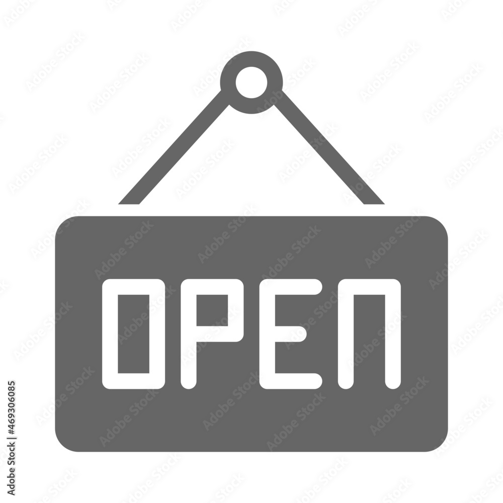 Open Sign Icon