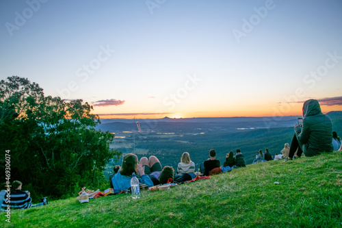 Sunset in Tamborine Mountain, Queensland, Australia