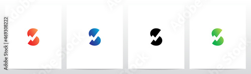 Tick Symbol On Modern Letter Logo Design S