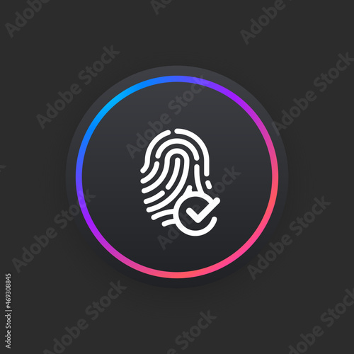 Verified Fingerprint -  UI Icon
