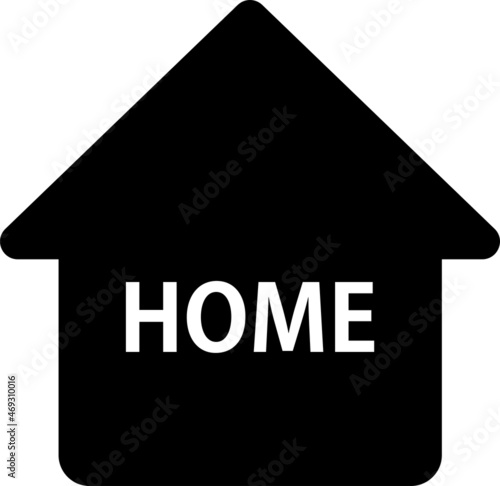 家のアイコン。HOMEアイコン。