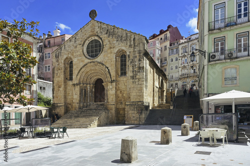 Saint Tiago Church at Plaza do Comercio square, Coimbra, Beira, Portugal