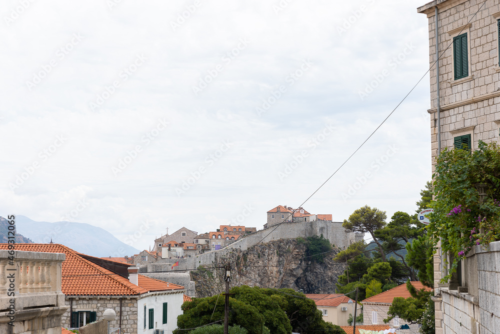 view of the old town of Dubrovnik