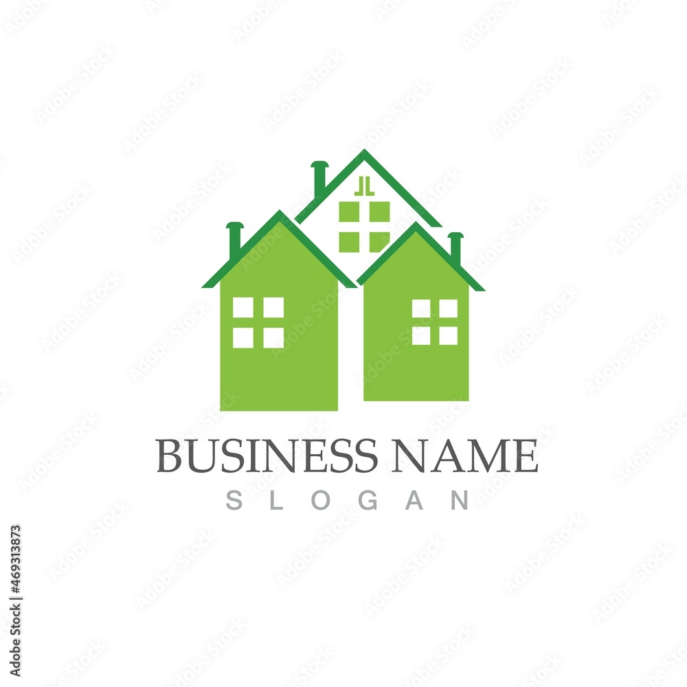 green home vector template green home vector template