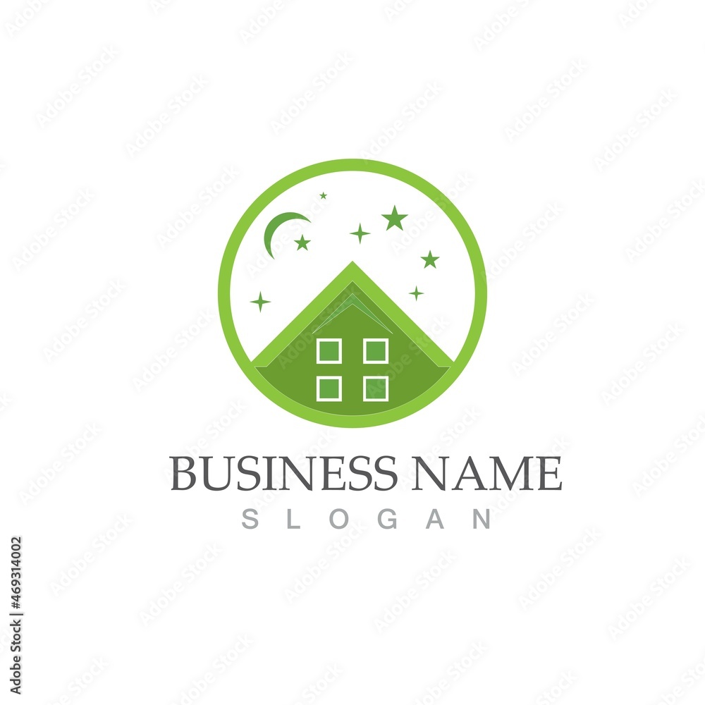 green home vector template green home vector template