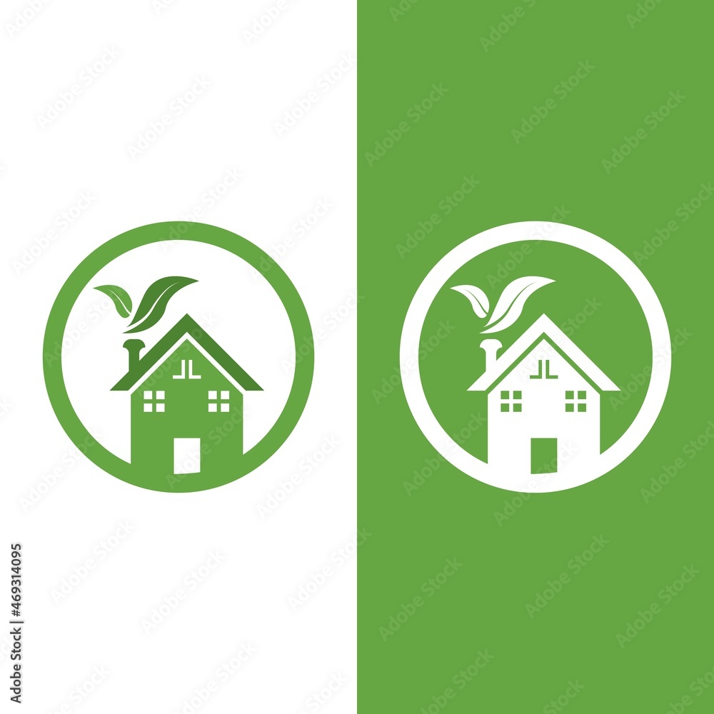 green home vector template green home vector template