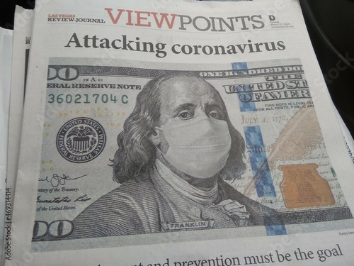 Coronavirus in United State news with picture of president