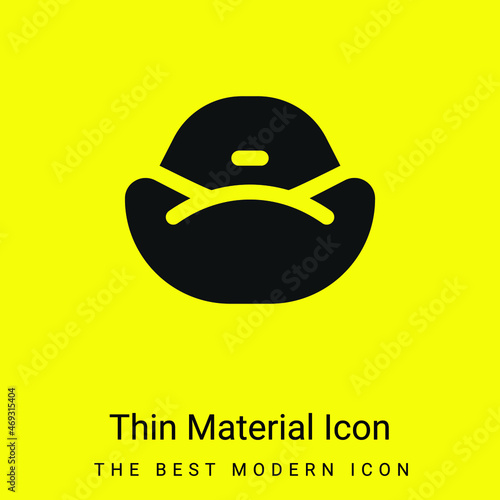 Bean Bag minimal bright yellow material icon