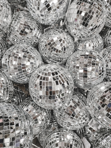 Valokuva Sale of little disco balls for Christmas tree
