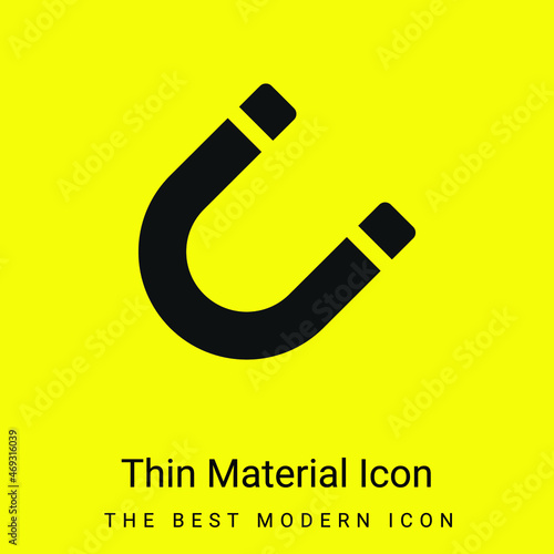 Attraction minimal bright yellow material icon