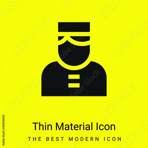 Bellboy minimal bright yellow material icon