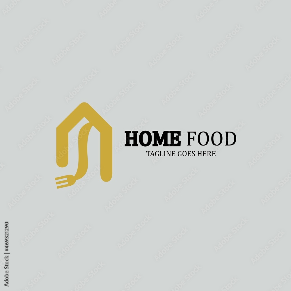 Home food logo design template. Vector illustration Home food logo design template. Vector illustration
