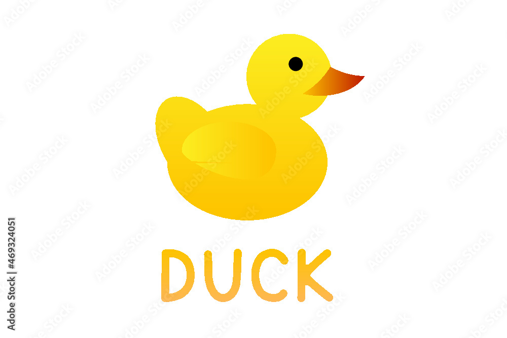 Fototapeta premium simple duck logo template