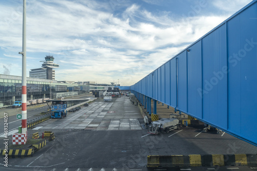 schiphol airport amsterdam building and operation area photo
