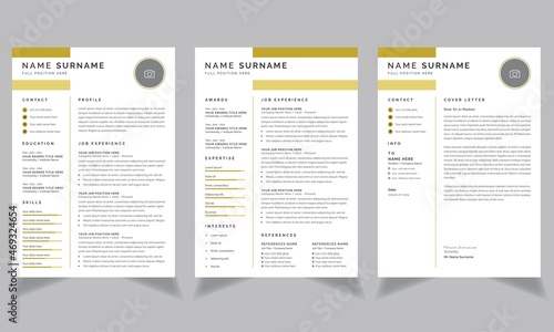 Creative Resume and Cover Letter Professional  Layout Set