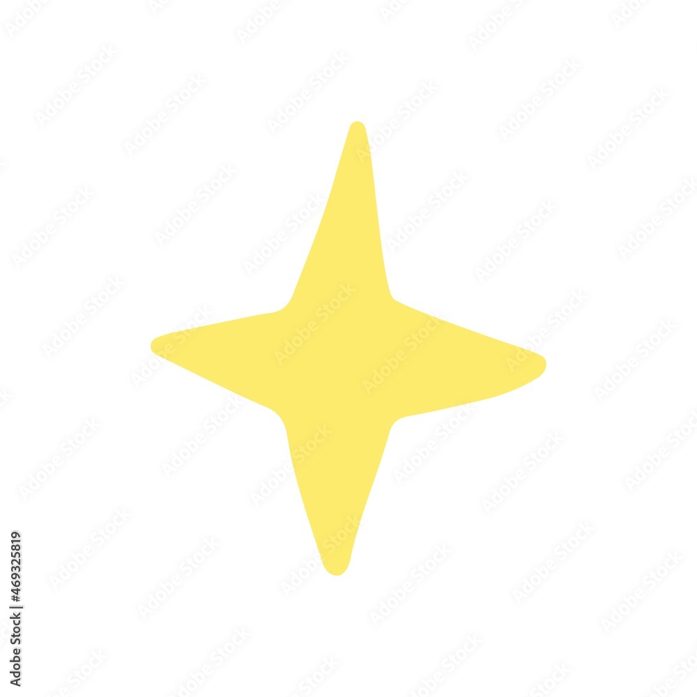 Obraz premium Hand drawn Christmas star. Vector doodle sketch illustration isolated on white background.