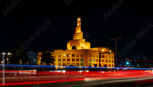 background image of qatar's capital city landmark . Tourist attraction © MSM