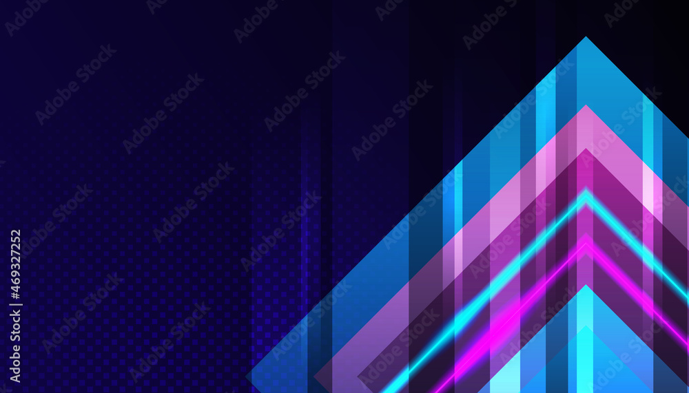 Obraz premium Modern blue cyan pink purple vibrant abstract background. Abstract hipster geometric background poster with dynamic. Futuristic technology network Vector illustration texture design, poster, banner.