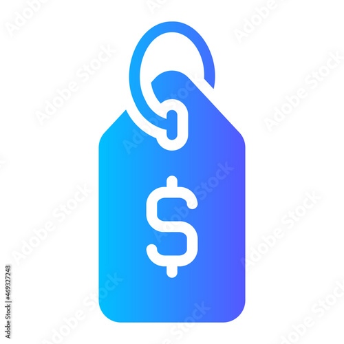 price label gradient icon