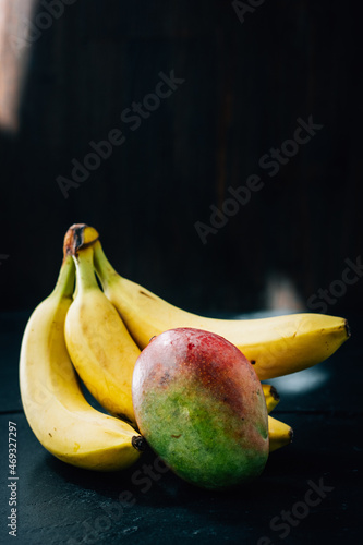 Mango and banana fruits on ...