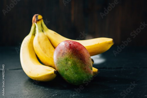 Mango and banana fruits on ...