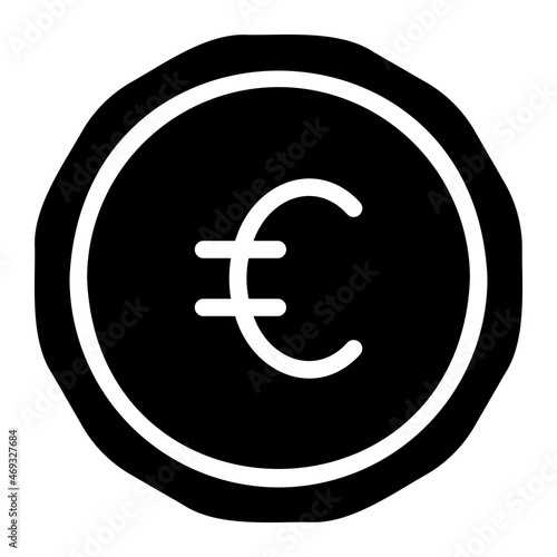 euro glyph icon