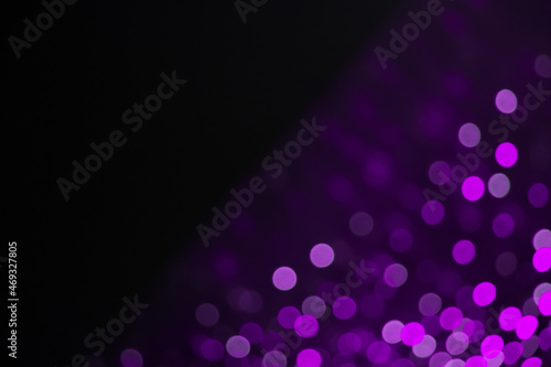 Beautiful frame of purple Bokeh light