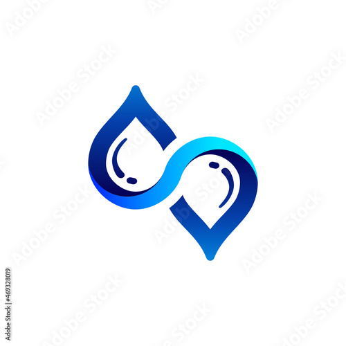 affinity water logo in gradient style