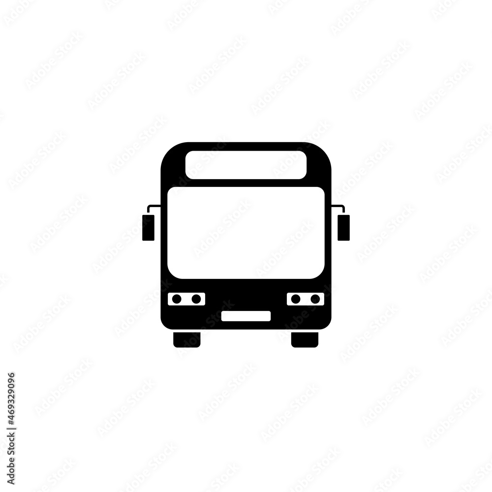 Bus vector icon for web background design. Silhouette vector flat illustration. Modern flat design. Bus vector icon for web background design. Silhouette vector flat illustration. Modern flat design.