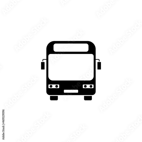 Bus vector icon for web background design. Silhouette vector flat illustration. Modern flat design.