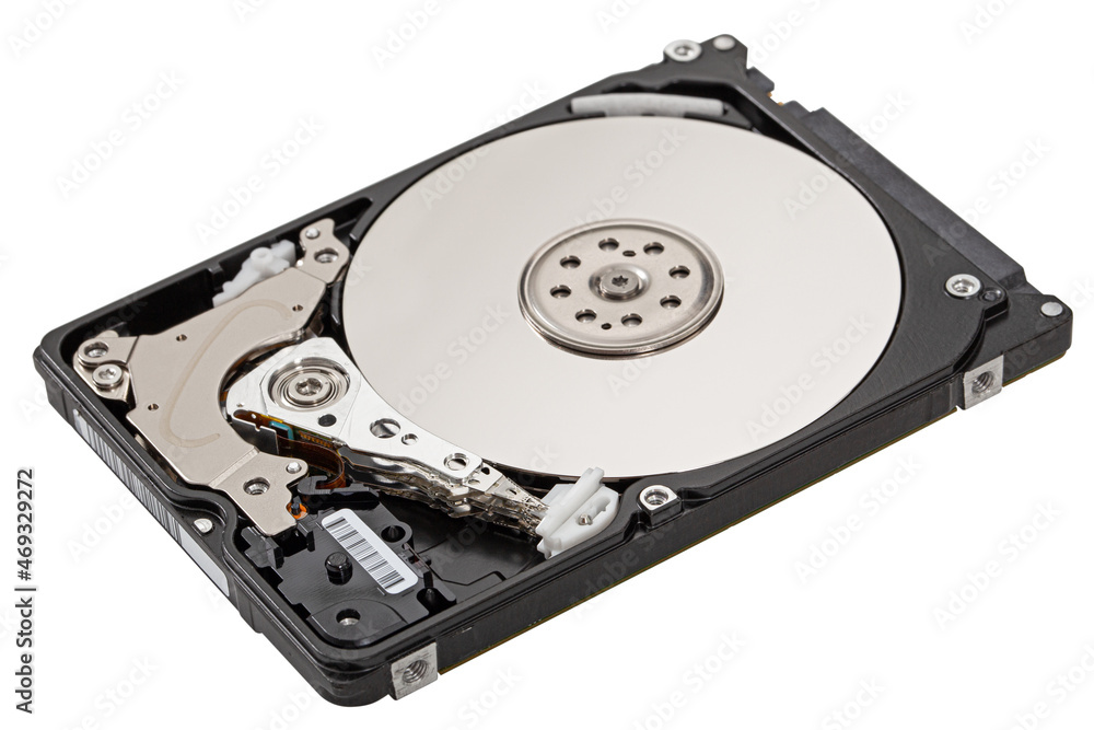 Hard disk isolated on white background, with clipping path Hard disk isolated on white background, with clipping path