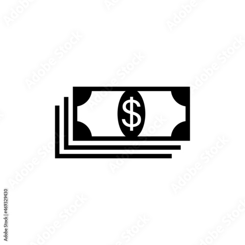 Dollar symbol. Dollar icon. Cash, money flat vector illustration. Business vector icon.