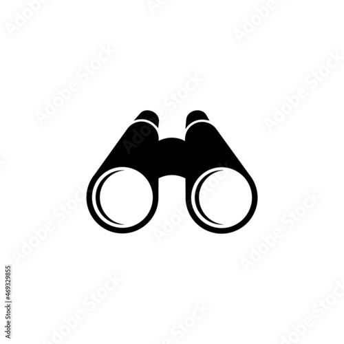 Binoculars isolated vector icon on white background. Binoculars vector icon for web design. Watch symbol.