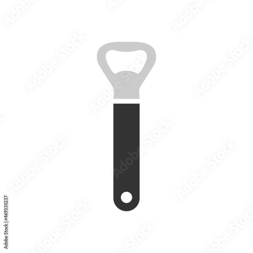 Bottle opener vector icon on white background. Abstract web template with bottle opener. Vector isolated symbol illustration.