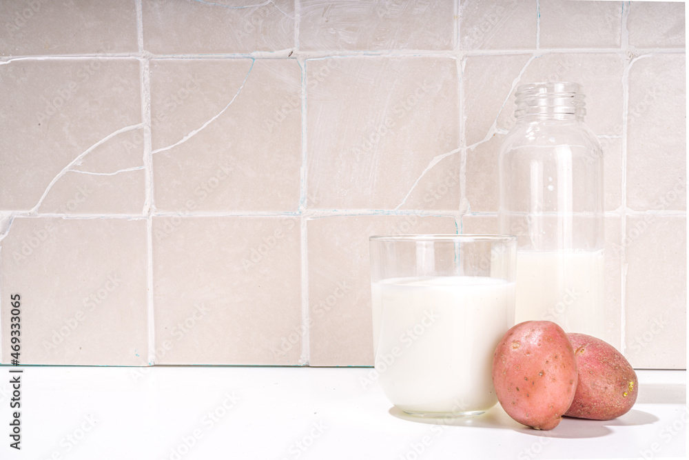 Alternative vegan potato milk Alternative vegan potato milk
