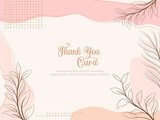 thankyou card memphis style template design