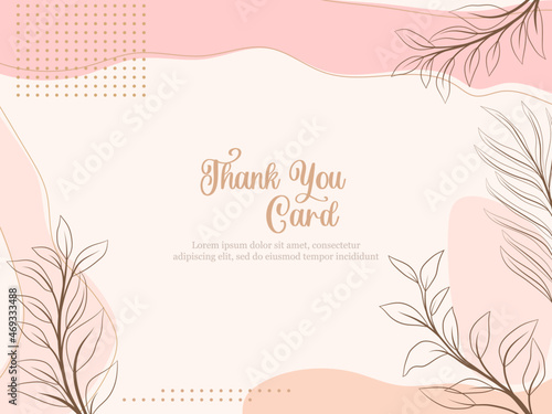 thankyou card memphis style template design