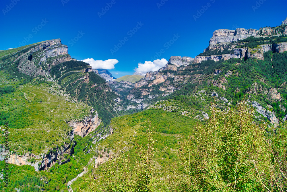 Mountains of Ordesa national park at Huesca, Spain