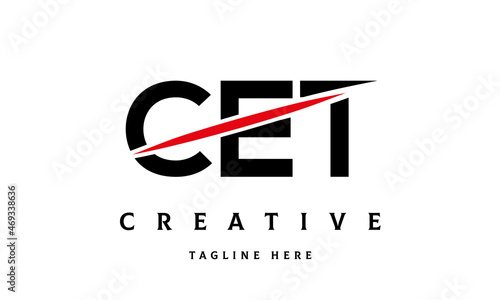 CET creative three latter logo