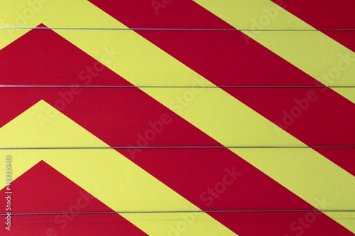 safety warning sign yellow and red danger background forbidden emergency protection