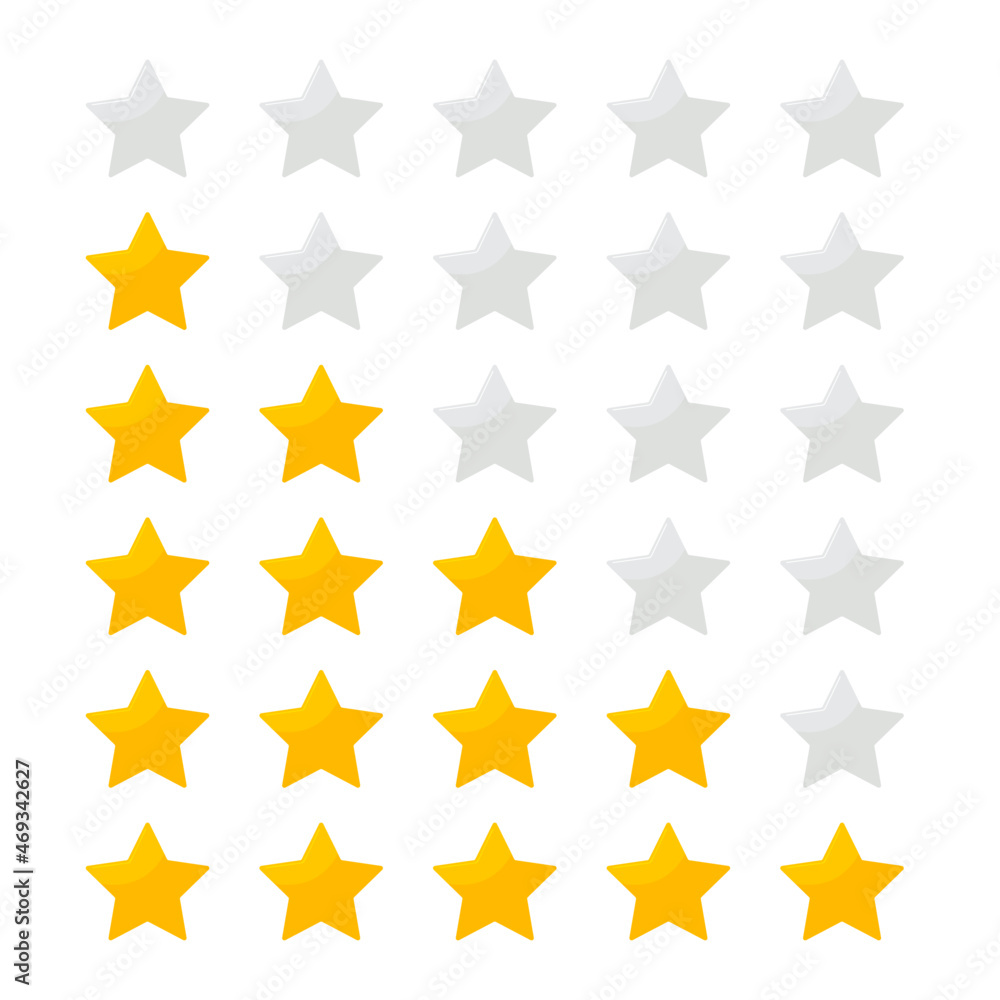yellow star rating vector for review on website,applications and business yellow star rating vector for review on website,applications and business