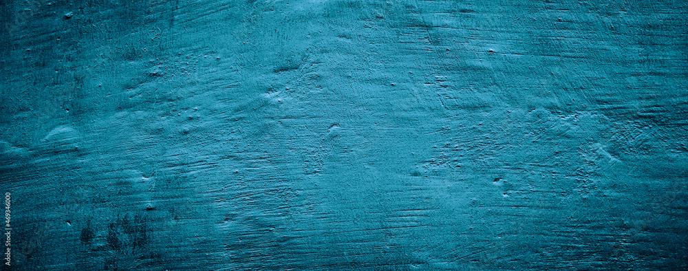 blue and black concrete wall background texture with plaster
