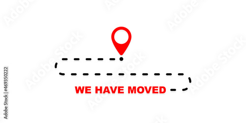 We have moved simple illustration