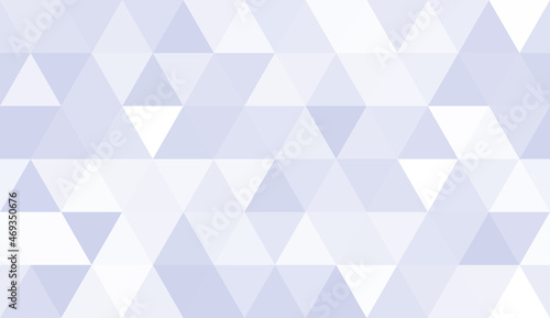 Abstract seamless pattern of geometric shapes. Mosaic background of big triangles. Evenly spaced triangles in different shades of indigo. Vector illustration